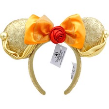 Disney Parks Minnie Mickey Mouse Bow Ears Belle Beauty the Beast Headband Girl