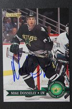 Mike Donnelly Dallas Stars Autograph 1995 Donruss #232 Signed Hockey Card