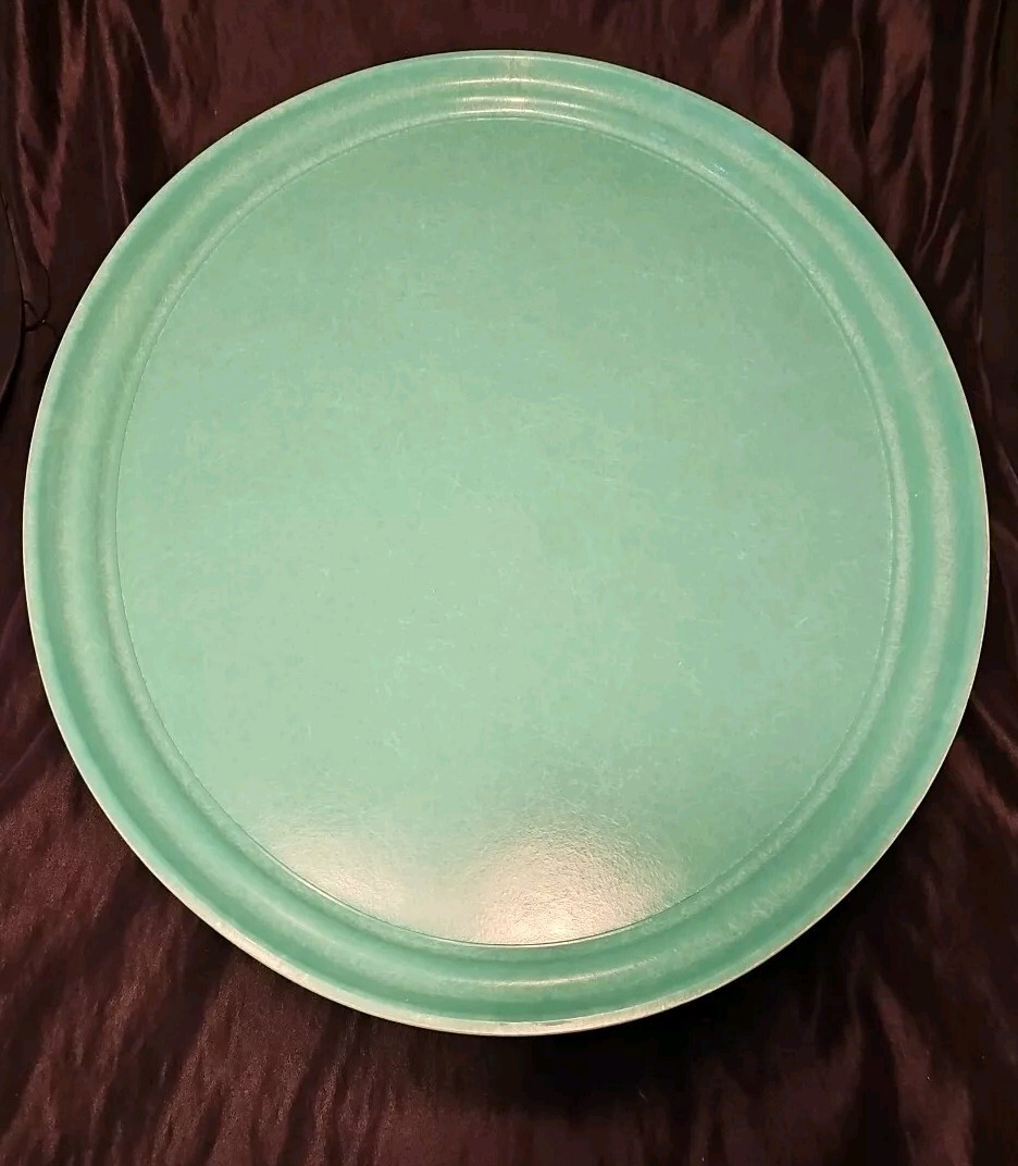 Cambro Camtray 24" x 19.25" Turquoise Fiberglass Tray Vtg Diner CA USA 1971 VGUC