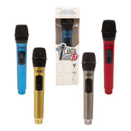 Canta Tu Karaoke PRO 2023: La Festa Portatile Con Microfono Wireless, Display Touch 14" E Luci LED - Argento