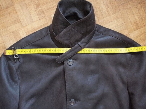 SERAPHIN - Makers of HERMES -Shearling Coat-Brown Leather- Made In France - 50 - Picture 19 of 22