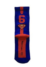 New DC COMICS SUPERMAN 6 ATHLETIC CREW SOCKS One Size Fits Most G16