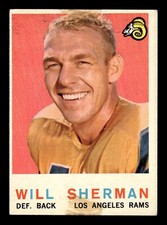 Will Sherman 1959 Topps #127 Los Angeles Rams GD-VG