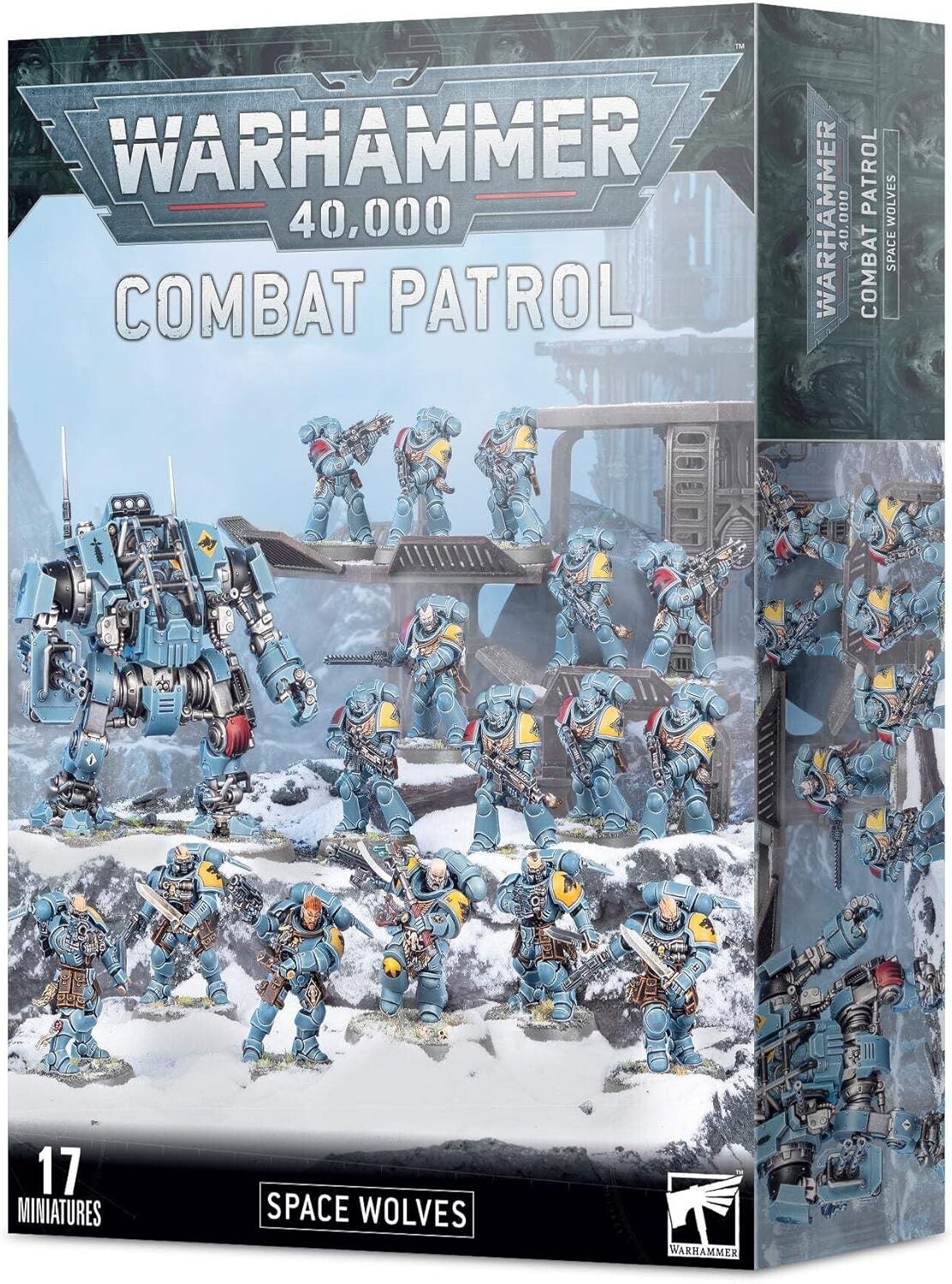 Warhammer 40,000 Space Wolves Combat Patrol - Miniatures for Gaming Enthusiasts