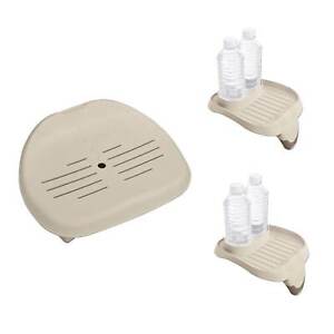 Intex Removable Seat For Inflatable Pure Spa Hot Tub & Cup Holder Tray (2 Pack) - Click1Get2 Offers