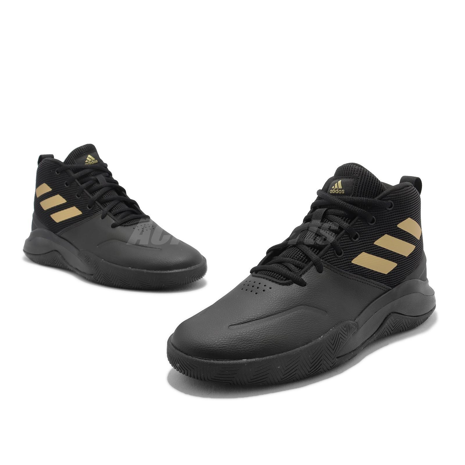 adidas Ownthegame Black Metallic Gold Men Basketball Shoes Sneakers FW4562  | eBay