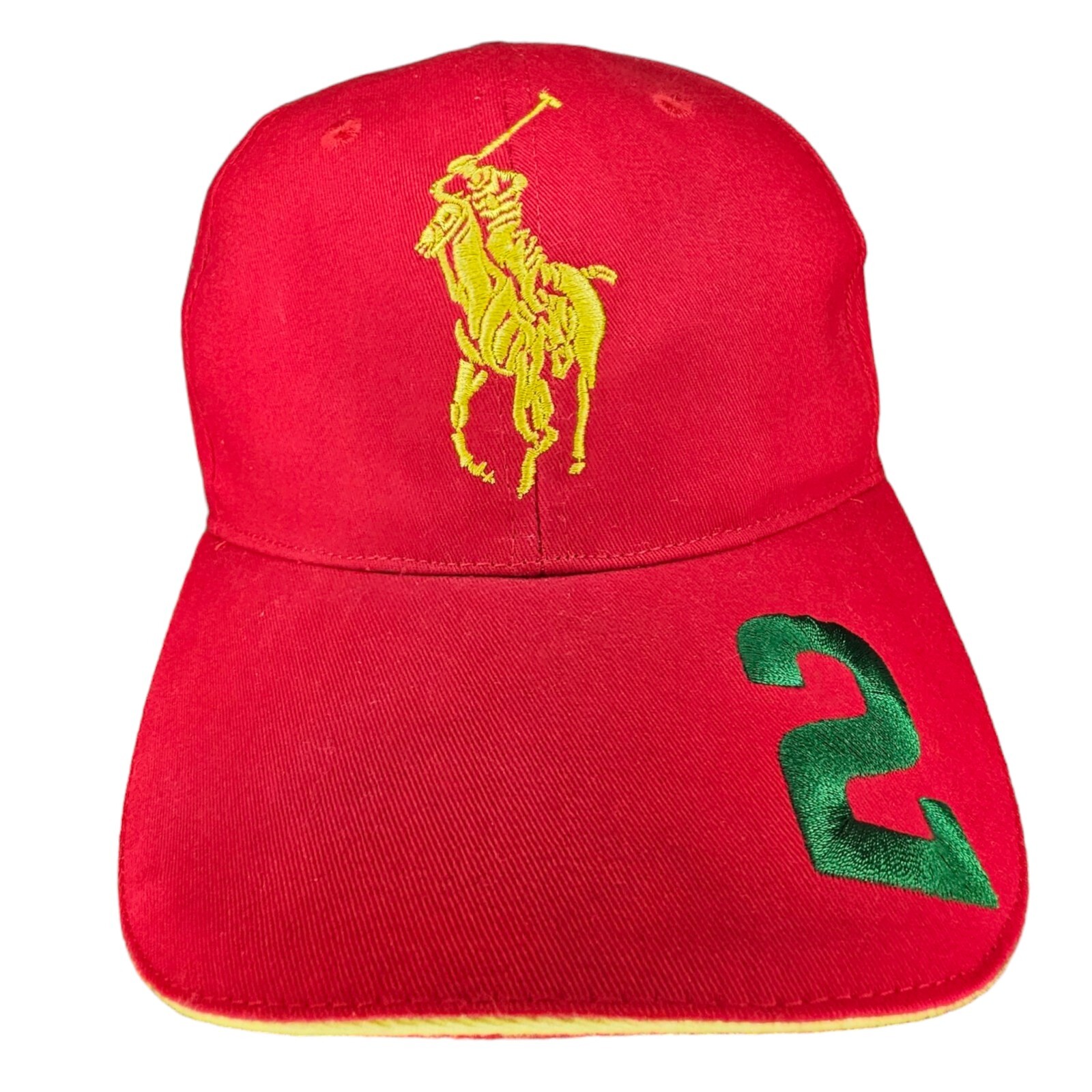 Cappello berretto baseball Polo Ralph Lauren Big Pony logo #2 rosso preppy golf tennis