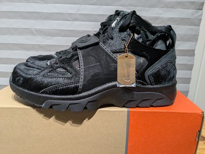 Size 12.5 M  Corteiz x Nike Huarache Black Pony  FQ8793-003 