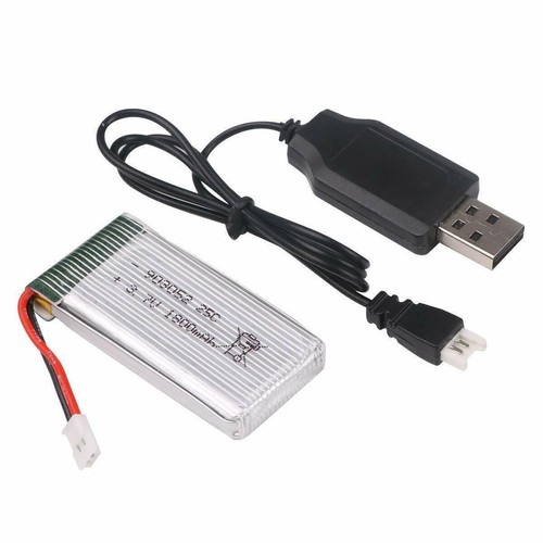 2 Pack 3.7V 1800mah Lipo Battery 25C XH2.54 Plug with USB Charger for RC Drone - Picture 6 of 8