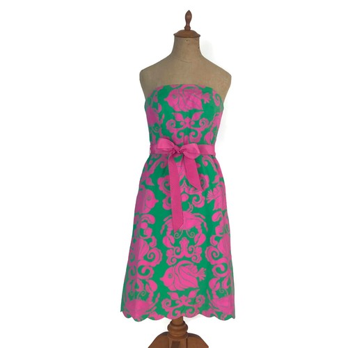 Lilly Pulitzer Crab Fish Pink Green 