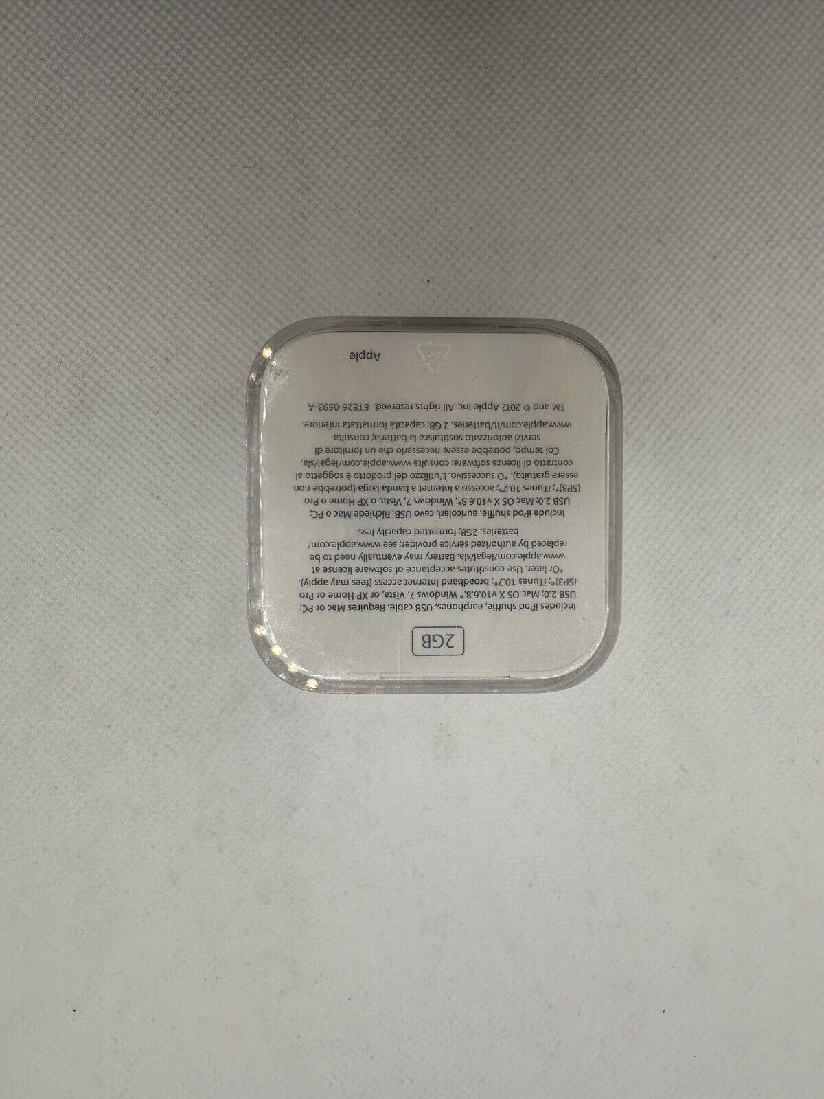 Apple iPod Shuffle 4. Generation 4G A1373 2GB Silber Neu versiegelt 