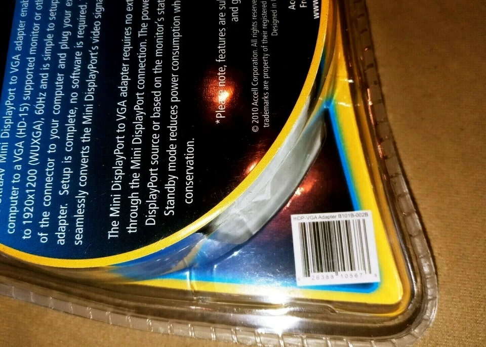 ACCELL UltraAV Mini Port  Adaptor VGA  to  HD-15 - Image 3 of 4