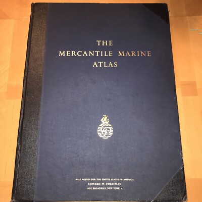 Vintage mercantile marine atlas  14th Edition 1952