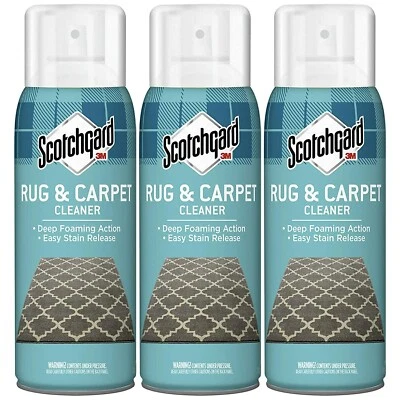 3 x Scotchgard Rug and Carpet Cleaner Anti-Stain Guard 388ml