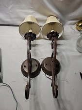 2 Vintage Indoor Decorative Beautifully Designed Wall Sconces Electrical Lights