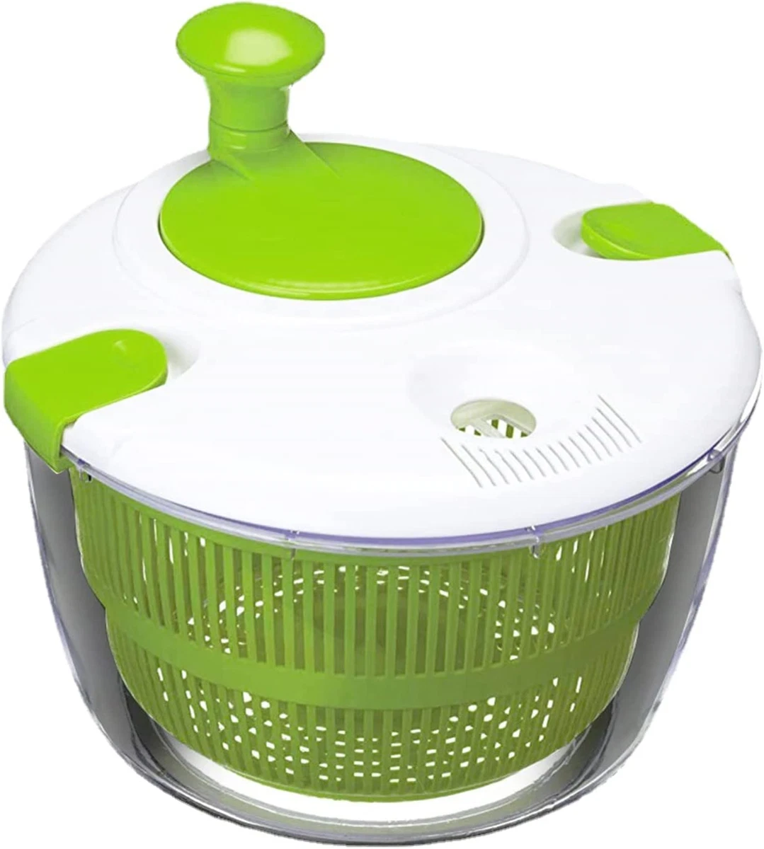 Salad Spinner, 5L Vegetable Washer Dryer Drainer Strainer with Bowl &  Colander