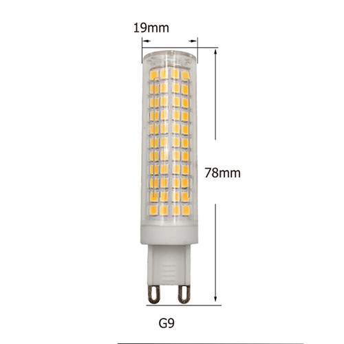 Dimmable 15W 220V 136LEDs Ceramics Mini LED Corn Bulbs G9 E11 E14 E17 BA15D Lamp - Picture 8 of 8