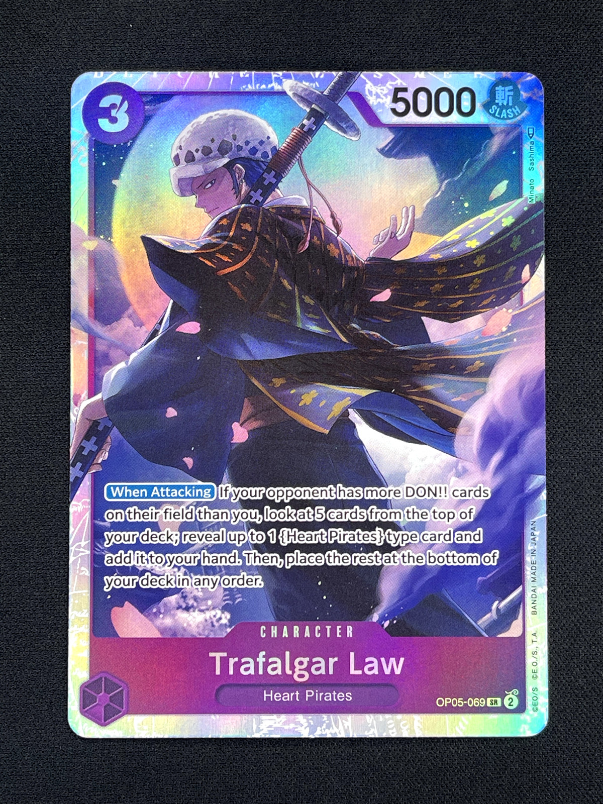 One Piece Card Game TRAFALGAR LAW OP05-069 SR Awakening of the New Era