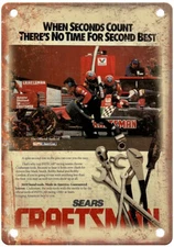 Vintage 1994 Sears Craftsman Tools Ad Reproduction Metal Sign Z439