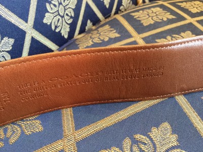 COACH Legacy BELT #3915 Glove Tanned Cowhide Leather BRITISH  display picture 3