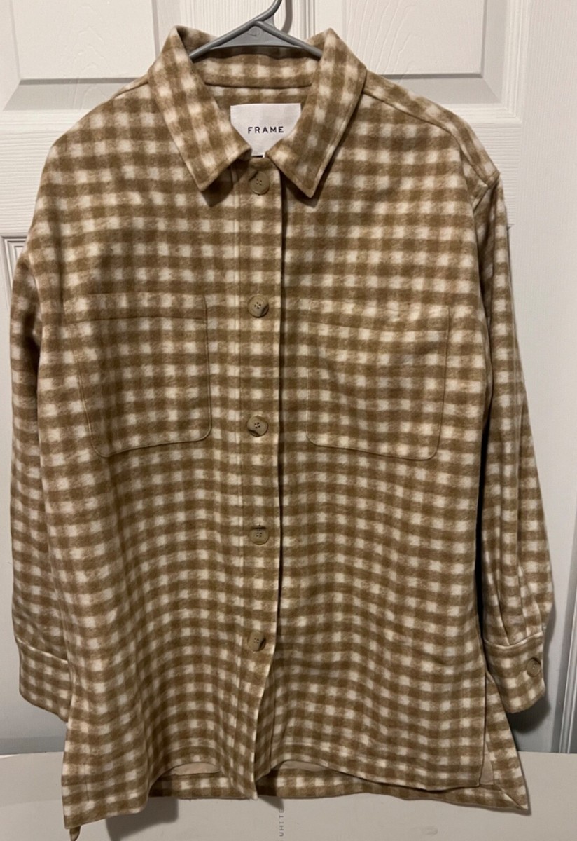 NWT womens frame oversize trucker shirt jacket small msrp $498 | eBay