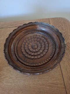 Vintage Wooden Treen Plate