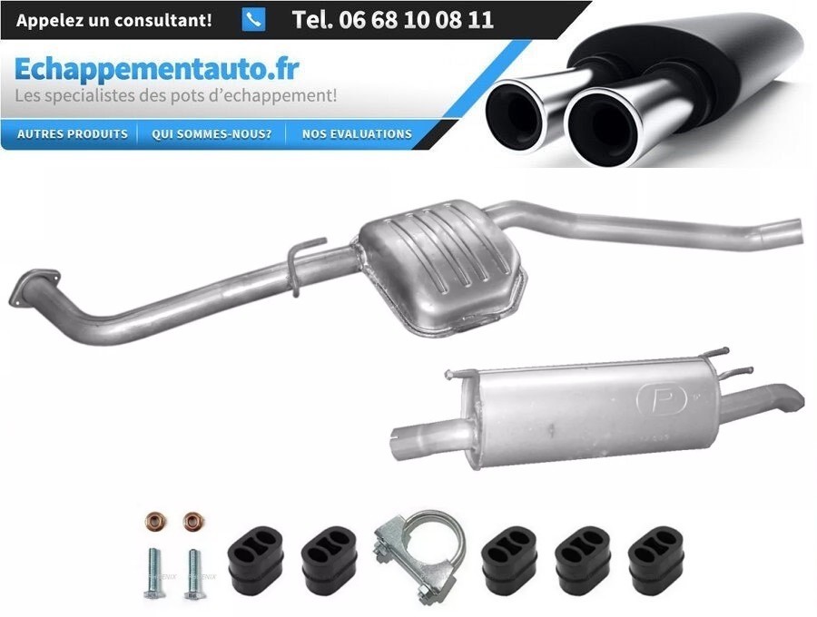 Silencieux et tube d'échappement pour Opel Omega B Kombi 2.0 2.5 D