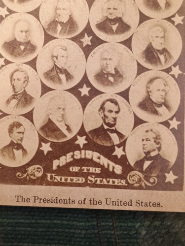 Presidents of the United States George Washington to Ulysses S Grant 1870s CDV - Photo 2/5