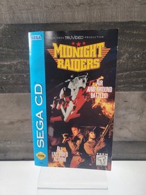 Midnight Raiders Sega CD, 1994 CIB Complete Disc Case Manual & Reg Card Tested!