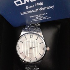 Nowy z pudełkiem męski, unisex Orlando srebrny metalowy zegarek kwarcowy ze stali nierdzewnej 