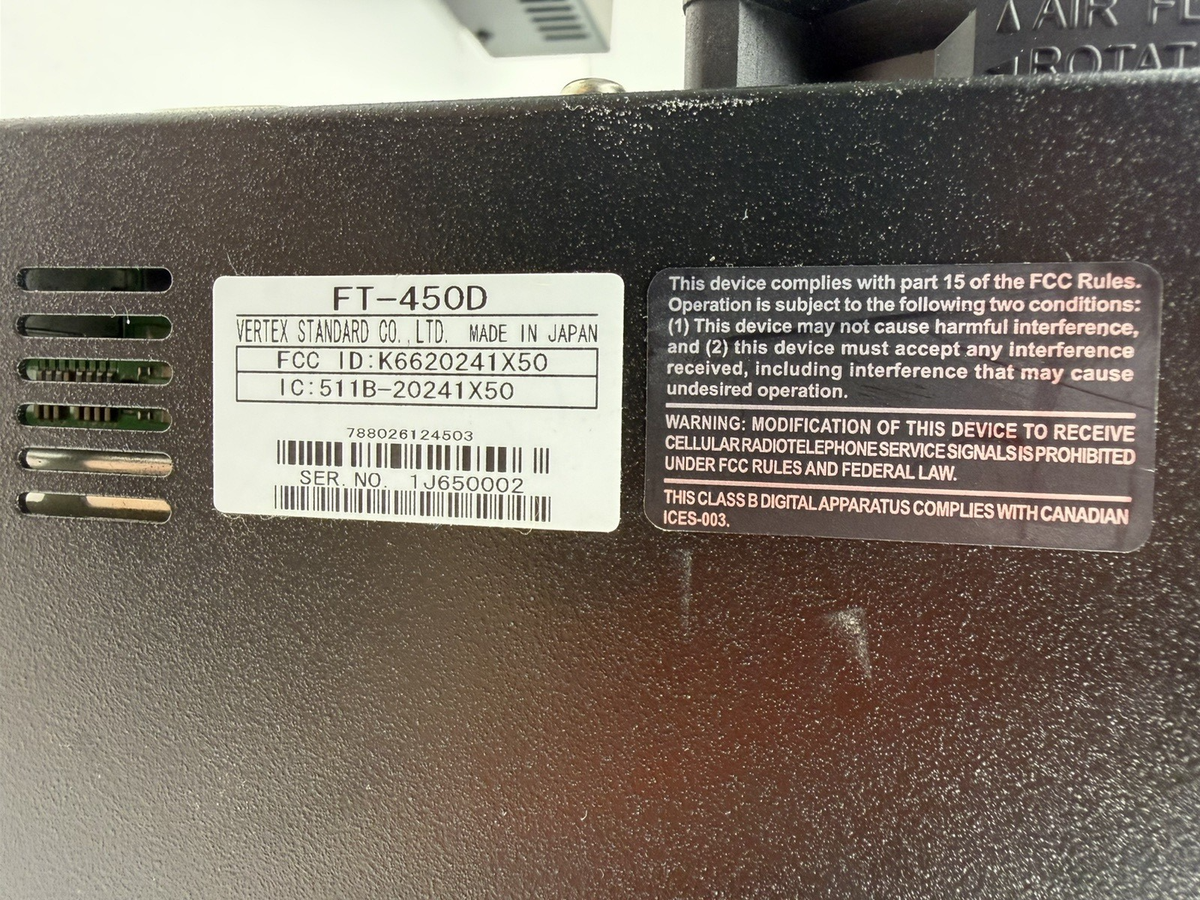 Yaesu | FT-450D | Ham Radio | HF + 50MHz Transceiver | Samlex SEC
