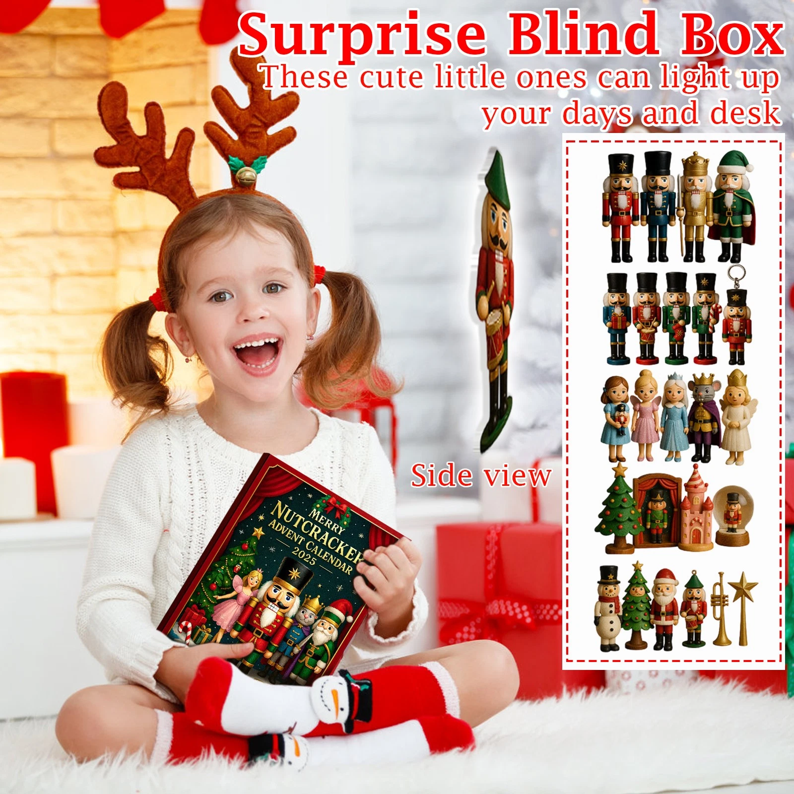 Christmas Countdown The Nutcracker Advent Calendar 24Day of Festive 2D Blind Box