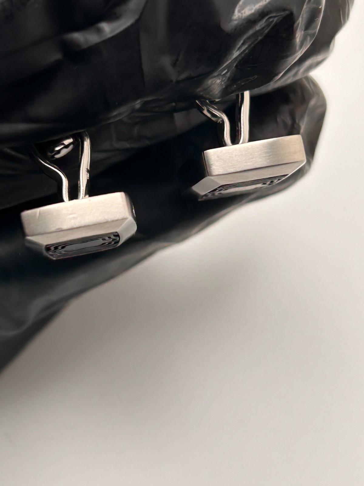 Montblanc Cufflinks Rectangular Rubber Inlay Star… - image 21