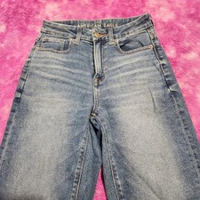 American Eagle Curvy Mom Jeans Women's Size 00 Regular Medium Wash Stretch Denim