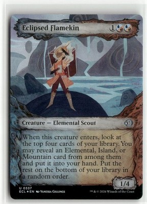 Eclipsed Flamekin Showcase FOIL Lorwyn Eclipsed MTG NM