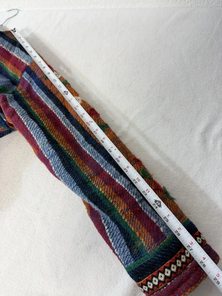 Cárdigan Suéter Tejido Suroeste Azteca Desierto Boho Tribal Para Hombre Pequeño Foto 3 de 4