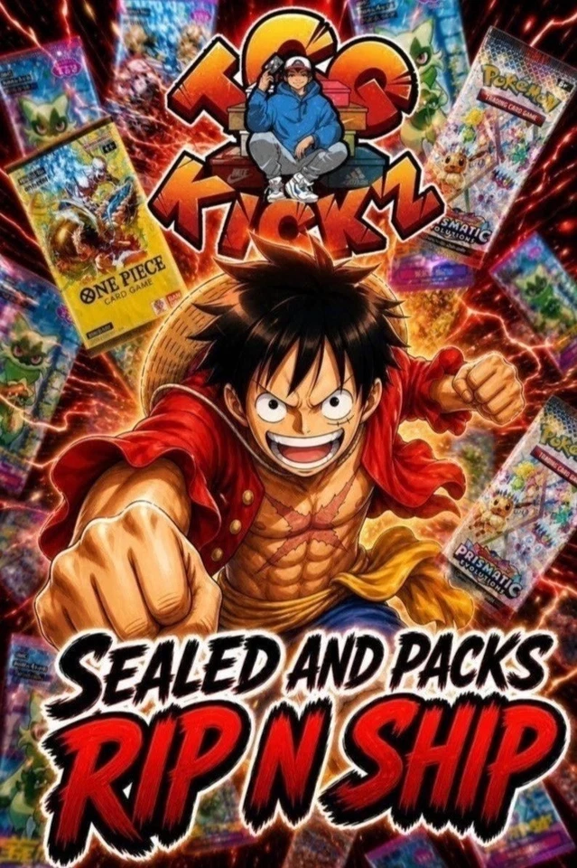 ONE PIECE X POKEMON STREAM - PACKS AND SEALED!!