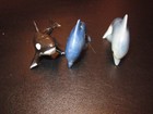 Vintage Hagen Renaker porcelain miniature Whale and 2 Dolphins — photo 1