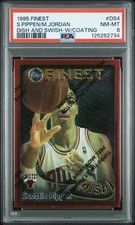 1995-96 Topps Finest - Dish and Swish Michael Jordan, Scottie Pippen #DS4 PSA 8