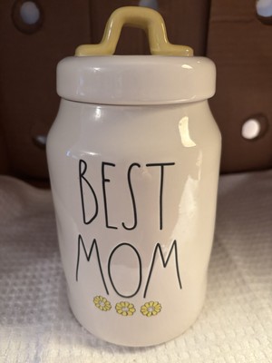 Rae Dunn Best Mom 8 in Canister Jar Artisan Collection Ceramic