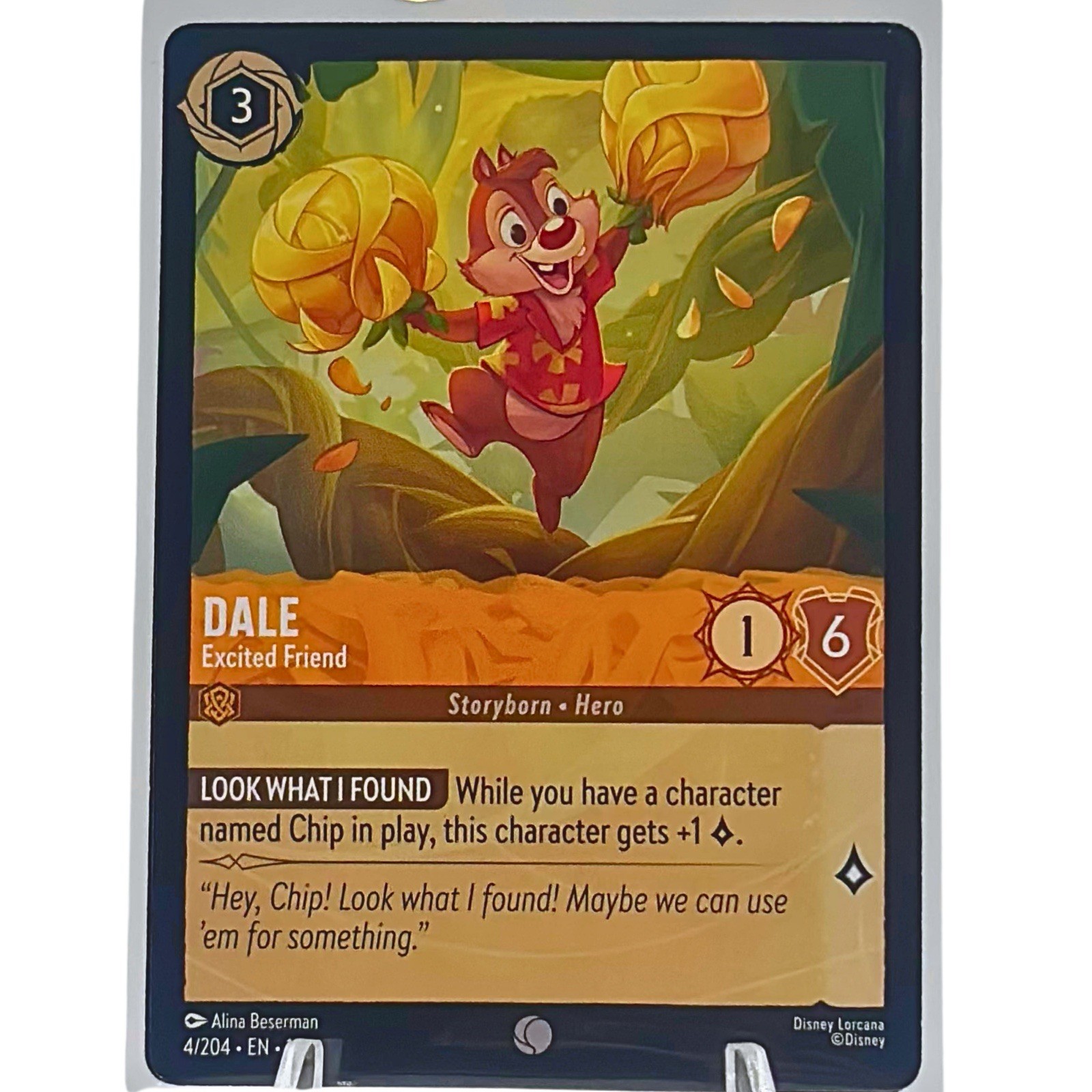 Disney Lorcana Dale Excited Friend 4/204 Wilds Unknown Common NM