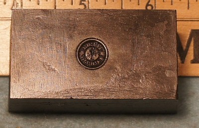1928 Kingston PA WYOMING SEMINARY Prep School STEEL STAMPING DIE Robbins RC319