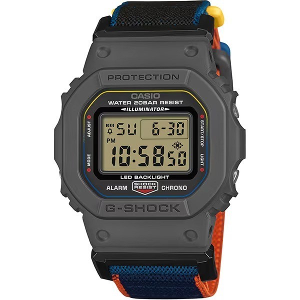 CASIO G-SHOCK DW-5600MNC-8A2JF New Cloth Band FIDLOCK Magnet