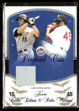 Carlos Beltran/Pedro Martinez 2005 Fleer Diamond Cuts Blue Foil Relic #DC-CB