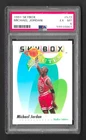 Skybox 1991 #572 Michael Jordan Chicago Bulls PSA 6 NM Card