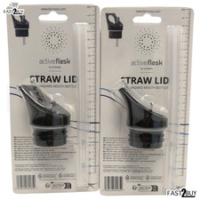 2x Bemaxx Active Flask Ersatzdeckel Trinkverschluss Trinkhalm Standard Flasche