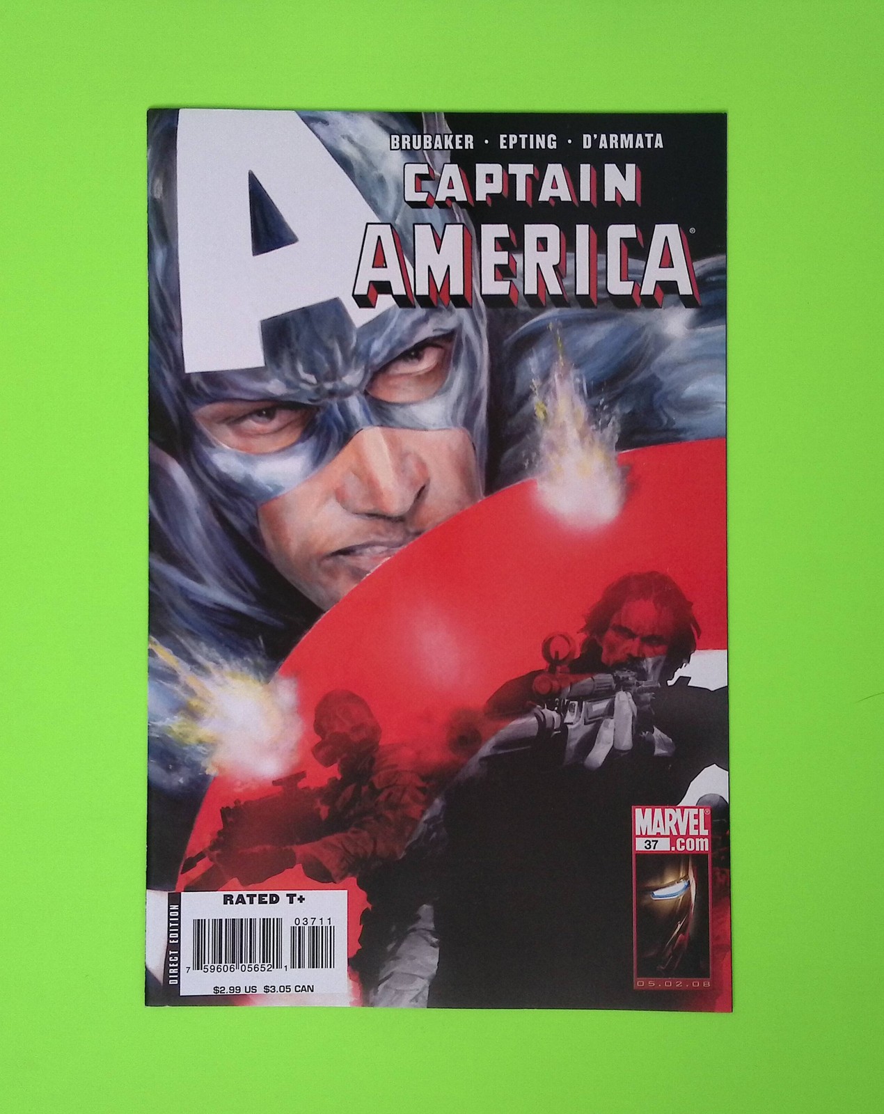 Captain America #37 Vol. 5 2008 Marvel Comics Higher Grade Comic Book W300-66
