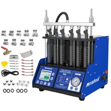 Petrol Car GDI EFI FSI Fuel Injector Cleaner Tester Cleaning Machine 6 Cylinder 