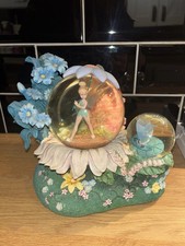 RARE DISNEY TINKER BELL FAIRY SPRING GARDEN MUSICAL SNOWGLOBE 