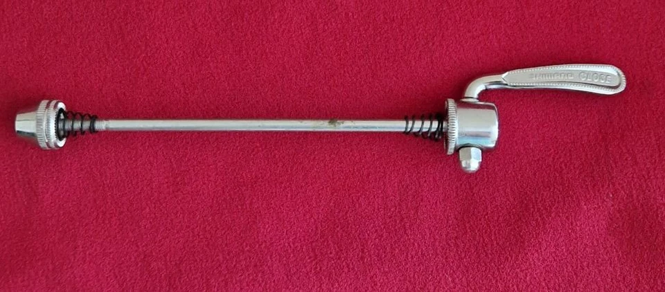 Shimano 600 Arabesque Rennrad Hinterrad Schnellspanner, silber, NEU, NOS, Retro - Bild 2 von 3